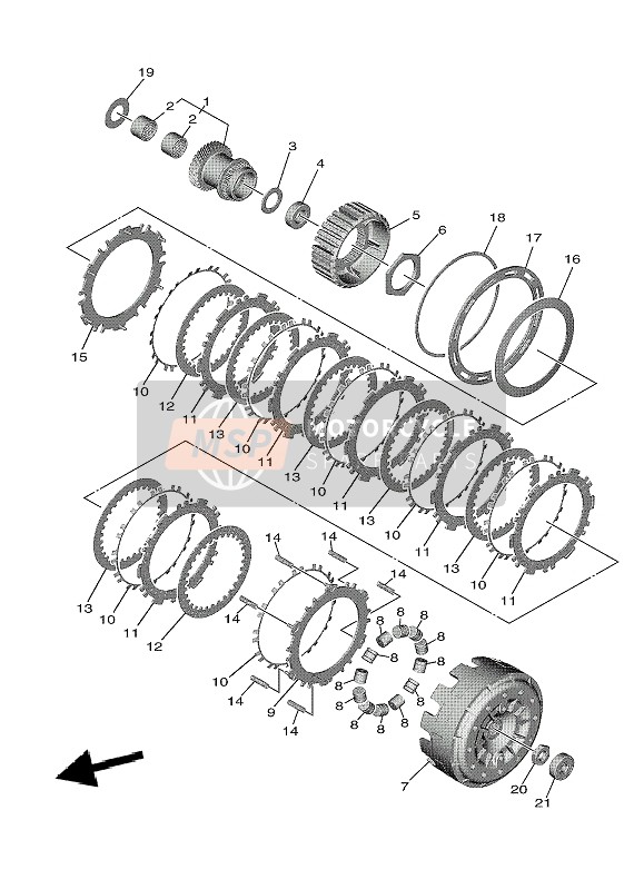 Yamaha TMAX TECH MAX 2021 CLUTCH for a 2021 Yamaha TMAX TECH MAX